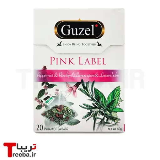 دمنوش مثلثی Pink Label 20 عددی Guzel